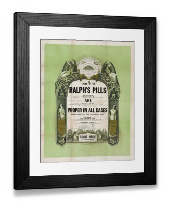 Framed Print : Doctor Ralphs pills Framed Print : Doctor Ralphs pills