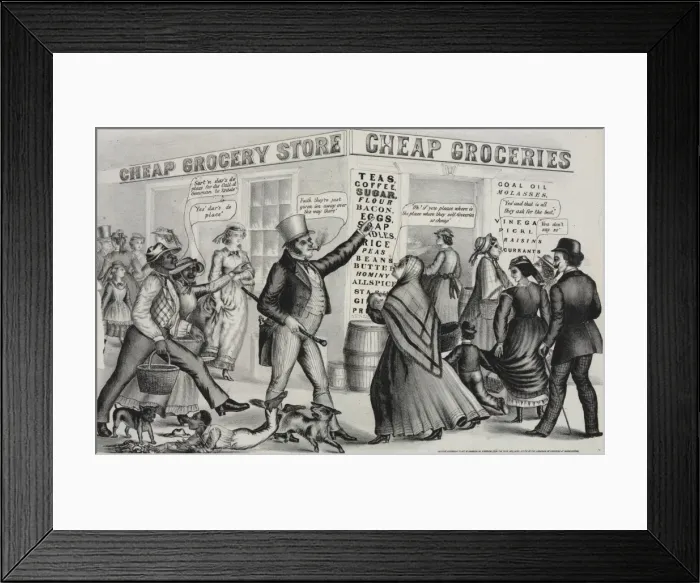 Framed Print : Poster no. 4. Cheap groceries Framed Print : Poster no. 4. Cheap groceries