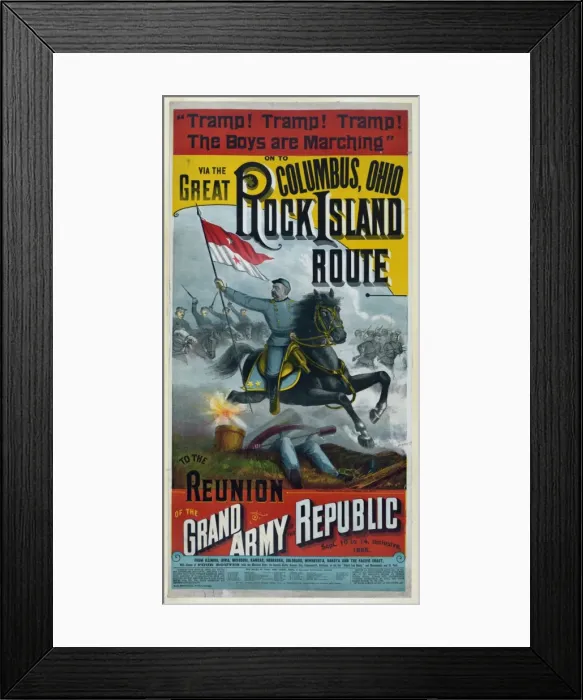 Framed Print : The Great Rock Island route to the reunion of the Grand Framed Print : The Great Rock Island route to the reunion of the Grand