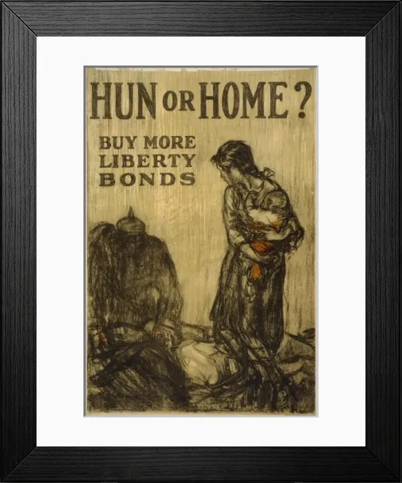 Framed Print : Hun or home? Buy more Liberty Bonds Framed Print : Hun or home? Buy more Liberty Bonds