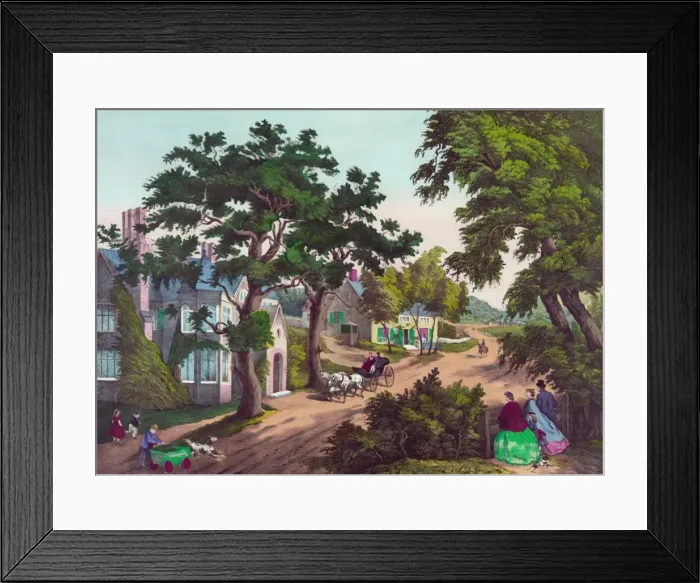 Framed Print : Home in the country - (summer) Framed Print : Home in the country - (summer)