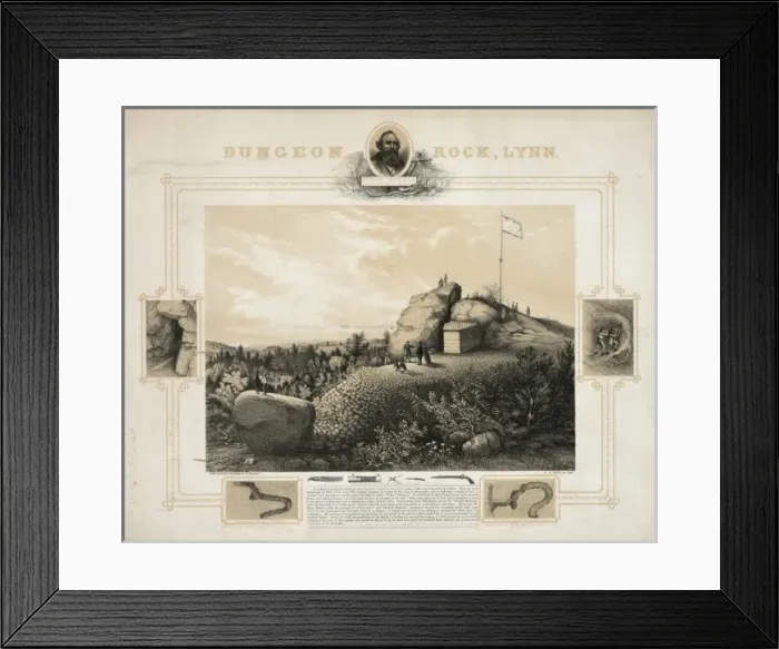 Framed Print : Dungeon Rock, Lynn Framed Print : Dungeon Rock, Lynn