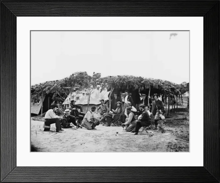 Framed Print : Petersburg, Virginia. Cock fighting at Gen. Orlando B. Willc