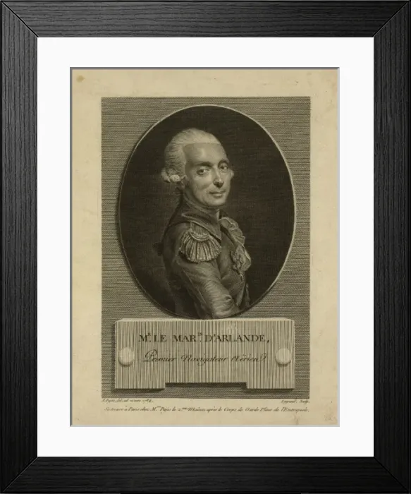 Framed Print : Mr. le maris. deArlande, premier navigateur aerien Framed Print : Mr. le maris. deArlande, premier navigateur aerien