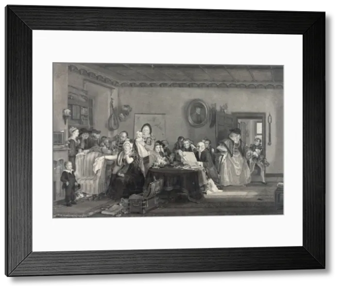 Framed Print : The reading of a will Framed Print : The reading of a will