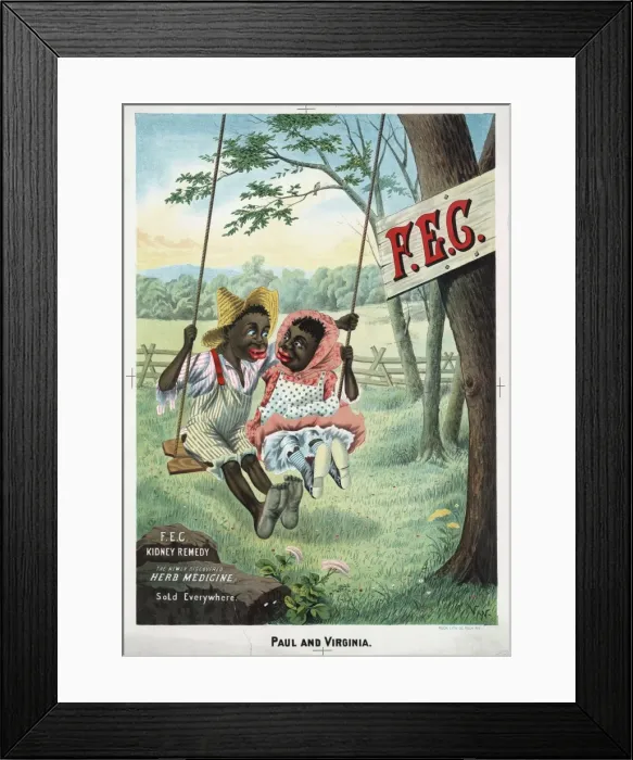 Framed Print : FEG. kidney remedy. The newly discovered herb medicine. Sold