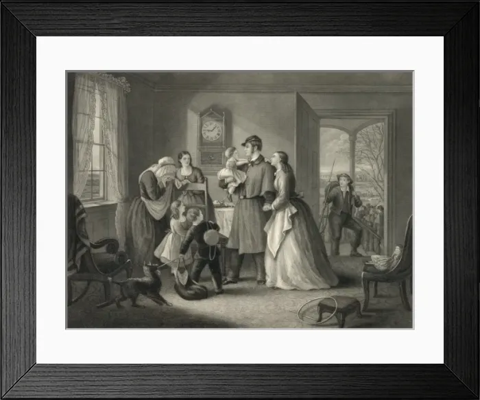 Framed Print : The departure for the war Framed Print : The departure for the war