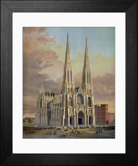 Framed Print : The new cathedral, Fifth avenue, New York Framed Print : The new cathedral, Fifth avenue, New York