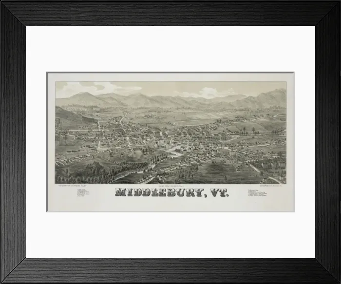 Framed Print : Middlebury, Vt Framed Print : Middlebury, Vt
