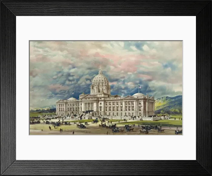 Framed Print : Montana state capitol building Framed Print : Montana state capitol building