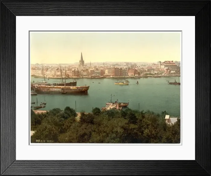 Framed Print : General view, Kiel, Schleswig-Holstein, Germany Framed Print : General view, Kiel, Schleswig-Holstein, Germany