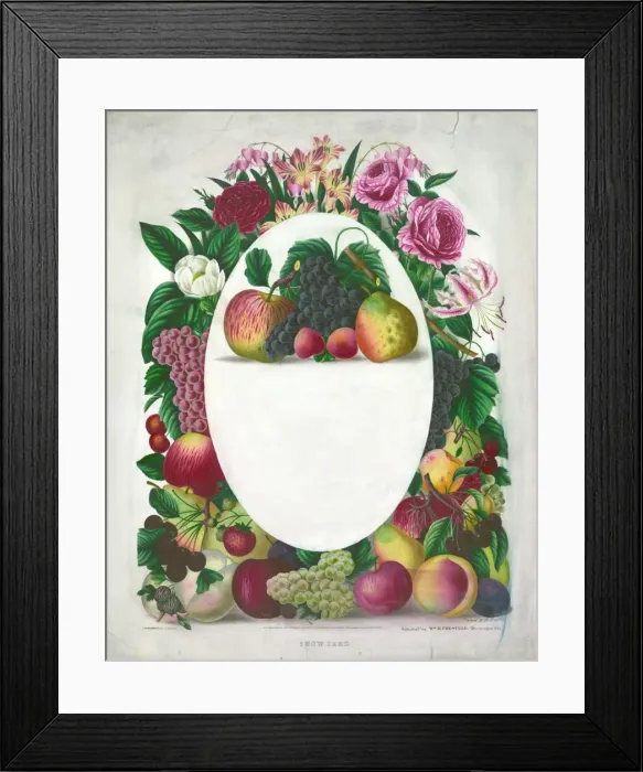 Framed Print : Show card Framed Print : Show card