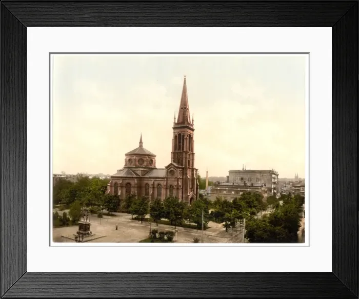 Framed Print : Weltzin Place and St. Pauls Church, Bromberg, Silesia, Germ Framed Print : Weltzin Place and St. Pauls Church, Bromberg, Silesia, Germ