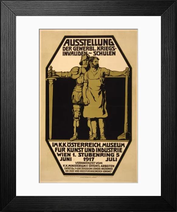 Framed Print : Ausstellung der gewerbl. Kriegsinvaliden Schulen Framed Print : Ausstellung der gewerbl. Kriegsinvaliden Schulen