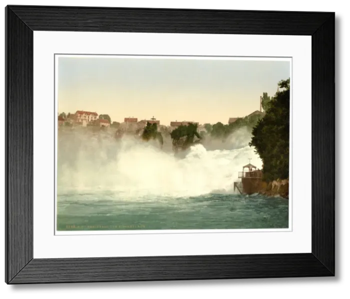 Framed Print : Rheinfall von Fischetz aus. Schaffhausen, Switzerland Framed Print : Rheinfall von Fischetz aus. Schaffhausen, Switzerland