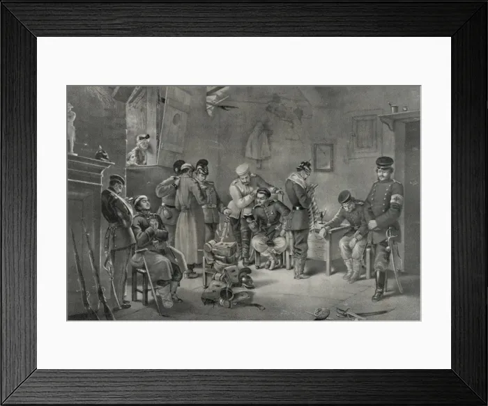 Framed Print : An Israelit soldier, after the battle of Worth, observing th Framed Print : An Israelit soldier, after the battle of Worth, observing th