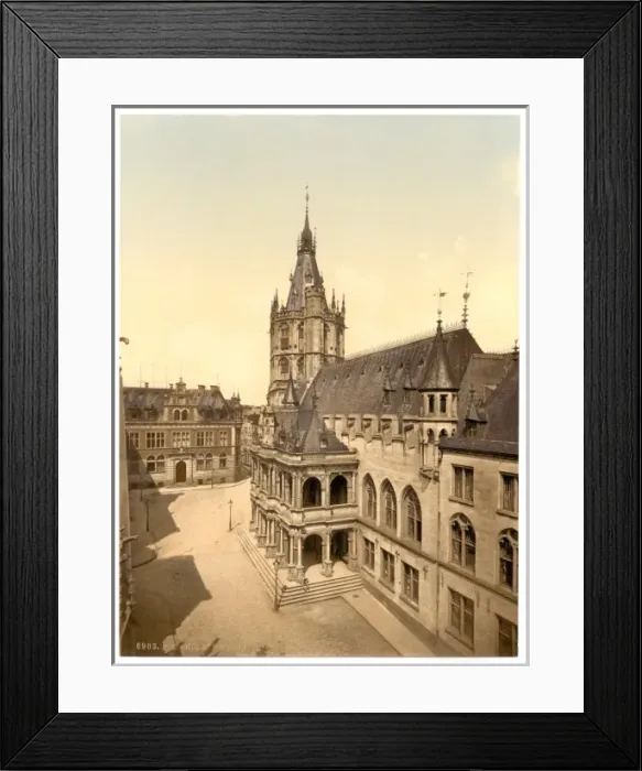 Framed Print : Hotel de Ville, Cologne, the Rhine, Germany Framed Print : Hotel de Ville, Cologne, the Rhine, Germany