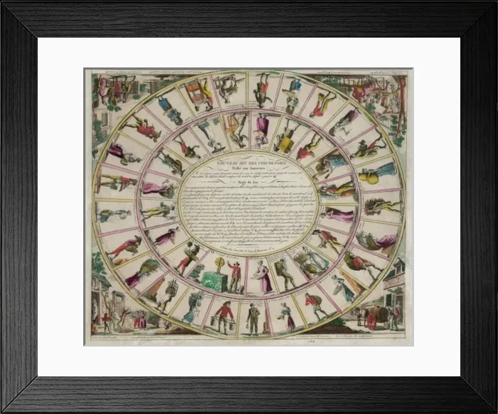 Framed Print : Nouveau jeu des cris de Paris Framed Print : Nouveau jeu des cris de Paris