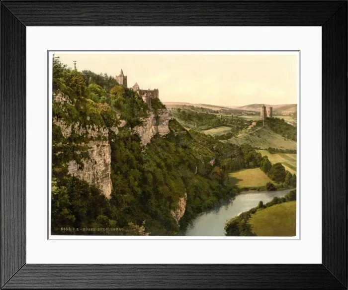 Framed Print : The Rudelsburg, Kosen, Thuringia, Germany