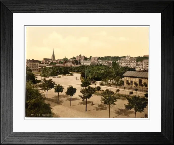 Framed Print : The promenade, Flensburg, Schleswig-Holstein, Germany Framed Print : The promenade, Flensburg, Schleswig-Holstein, Germany