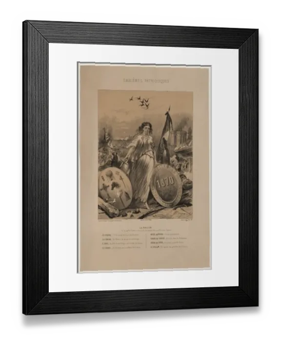 Framed Print : Emblemes patriotiques Embl?mes patriotiques Framed Print : Emblemes patriotiques Embl?mes patriotiques