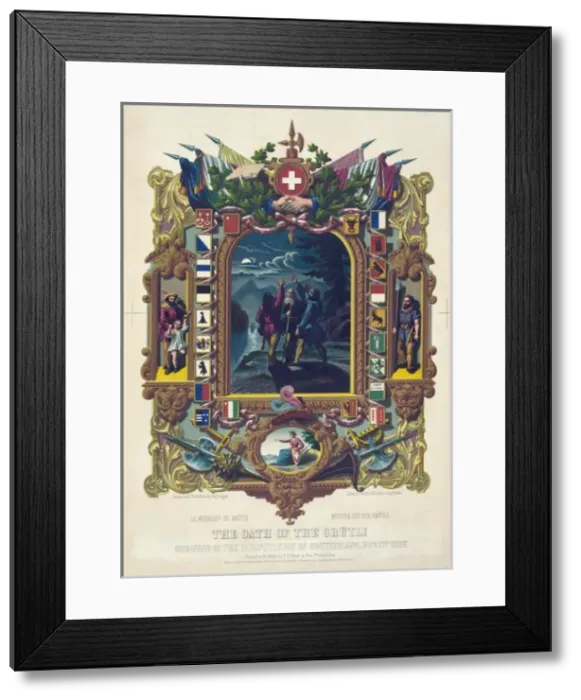 Framed Print : The oath of the Grutli, Philadephia, PA Framed Print : The oath of the Grutli, Philadephia, PA