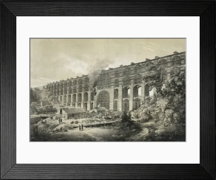 Framed Print : Goltzachthal - uberbruckung Framed Print : Goltzachthal - uberbruckung