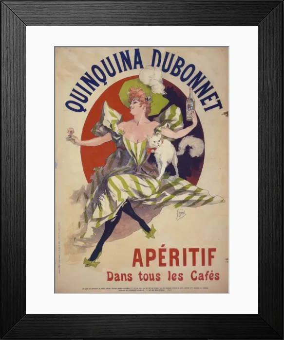 Framed Print : Quinquina Dubonnet aperitif dans tous les cafes Framed Print : Quinquina Dubonnet aperitif dans tous les cafes
