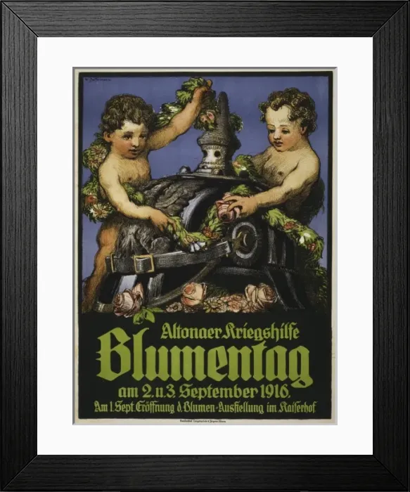 Framed Print : Altonaer Kriegshilfe Blumentag Framed Print : Altonaer Kriegshilfe Blumentag