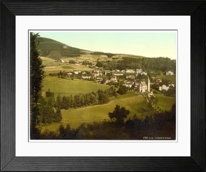 Framed Print : Panorama, Johanisbad, Riesengebirge, Germany (i. e. Janske L Framed Print : Panorama, Johanisbad, Riesengebirge, Germany (i. e. Janske L