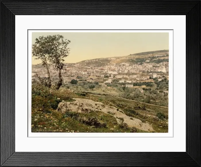 Framed Print : From the east, Nazareth, Holy Land, (i. e. Israel) Framed Print : From the east, Nazareth, Holy Land, (i. e. Israel)