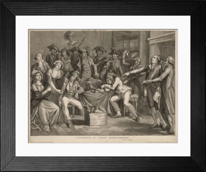Framed Print : L Interieur du comite revolutionnaire Framed Print : L Interieur du comite revolutionnaire
