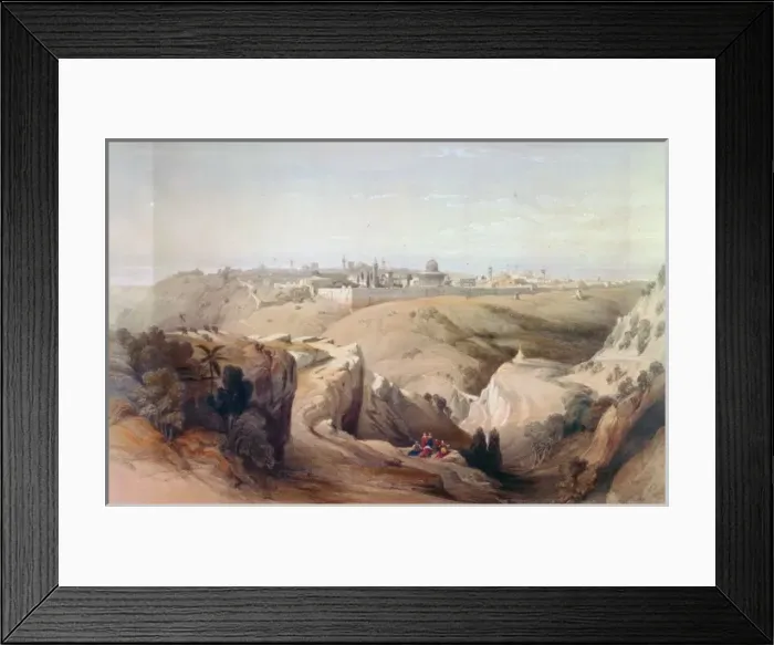 Framed Print : Jerusalem from the Mount of Olives April 8th 1839 Framed Print : Jerusalem from the Mount of Olives April 8th 1839