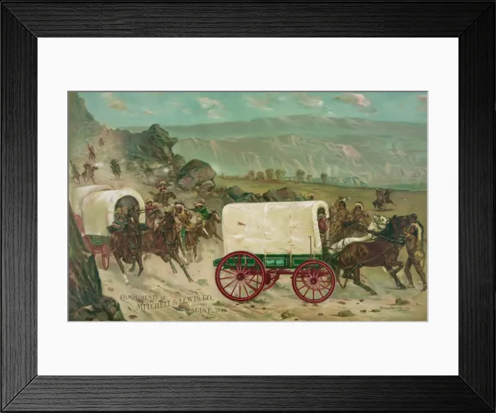 Framed Print : Compliments of Mitchell & Lewis co. (limited) Racine, Wis Framed Print : Compliments of Mitchell & Lewis co. (limited) Racine, Wis