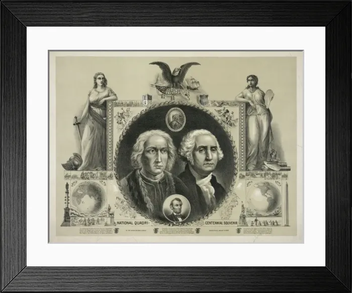 Framed Print : National quadri-centennial souvenir Framed Print : National quadri-centennial souvenir