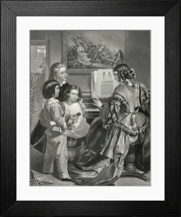 Framed Print : And the star-spangled banner, in triumph shall wave, o er th Framed Print : And the star-spangled banner, in triumph shall wave, o er th