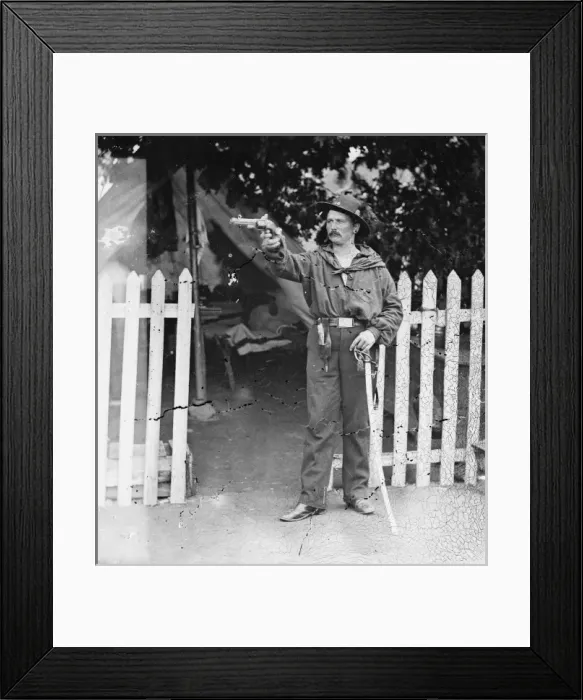 Framed Print : Capt. Schwartz, sharpshooter, 39th New York Regiment. (Garib Framed Print : Capt. Schwartz, sharpshooter, 39th New York Regiment. (Garib
