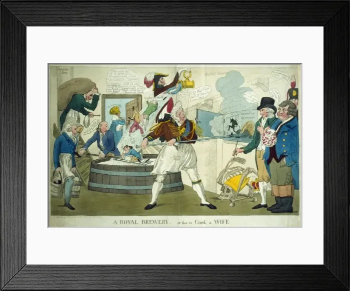 Framed Print : A royal brewery, or how to cook a wife Framed Print : A royal brewery, or how to cook a wife