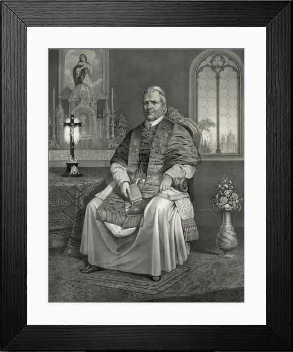 Framed Print : His Holiness Pope Pius IX Framed Print : His Holiness Pope Pius IX