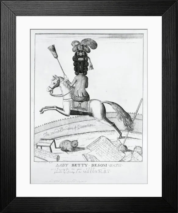 Framed Print : Lady Betty Besom, Bath Framed Print : Lady Betty Besom, Bath