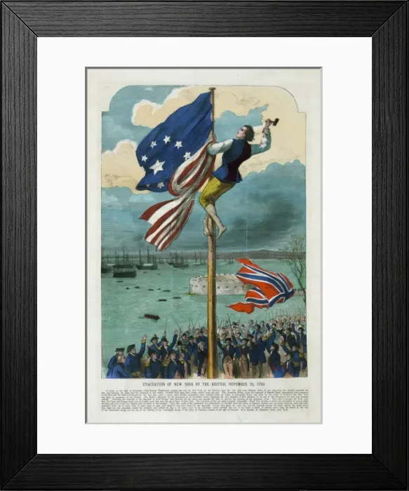 Framed Print : Evacuation of New York by the British, November 25, 1783 Framed Print : Evacuation of New York by the British, November 25, 1783