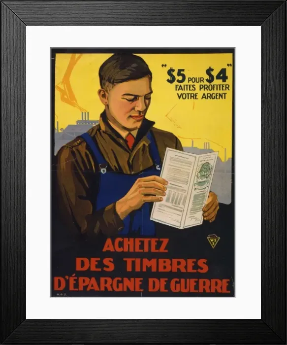 Framed Print : Achetez des timbres d epargne de guerre Framed Print : Achetez des timbres d epargne de guerre