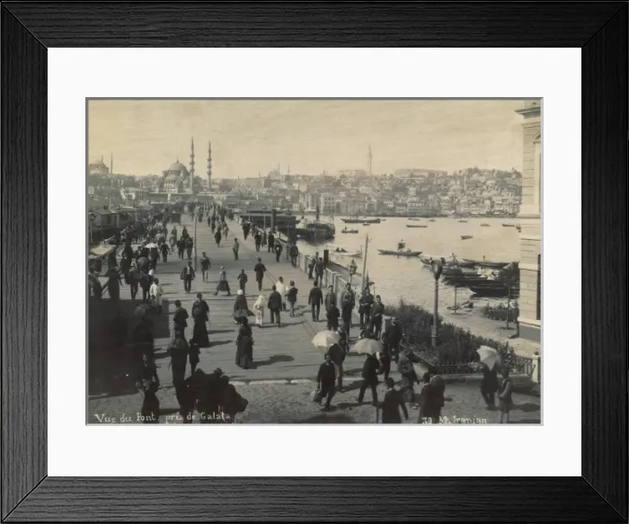 Framed Print : Vue du Pont de Galata Framed Print : Vue du Pont de Galata