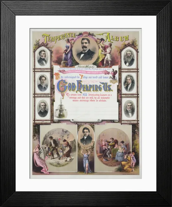 Framed Print : Temperance album Framed Print : Temperance album