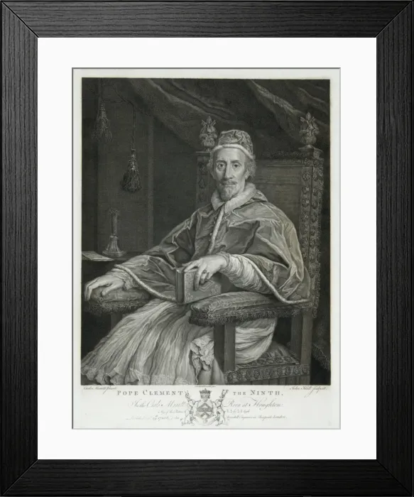 Framed Print : Pope Clement the ninth Framed Print : Pope Clement the ninth