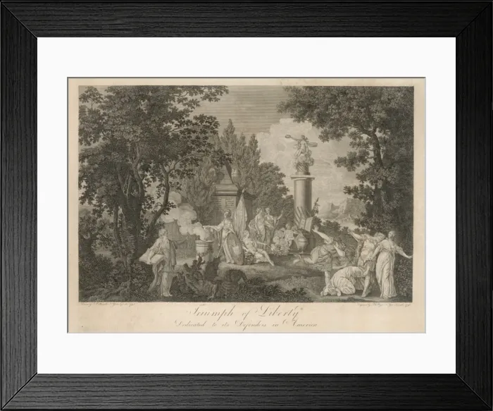 Framed Print : Triumph of liberty. Dedicated to its defenders in America Framed Print : Triumph of liberty. Dedicated to its defenders in America