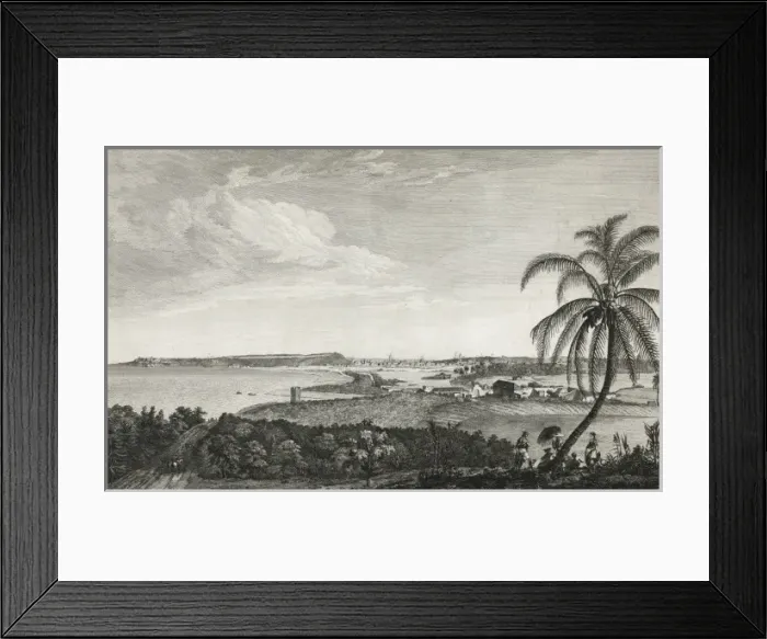 Framed Print : A view of the city of the Havana, taken from the road near C Framed Print : A view of the city of the Havana, taken from the road near C