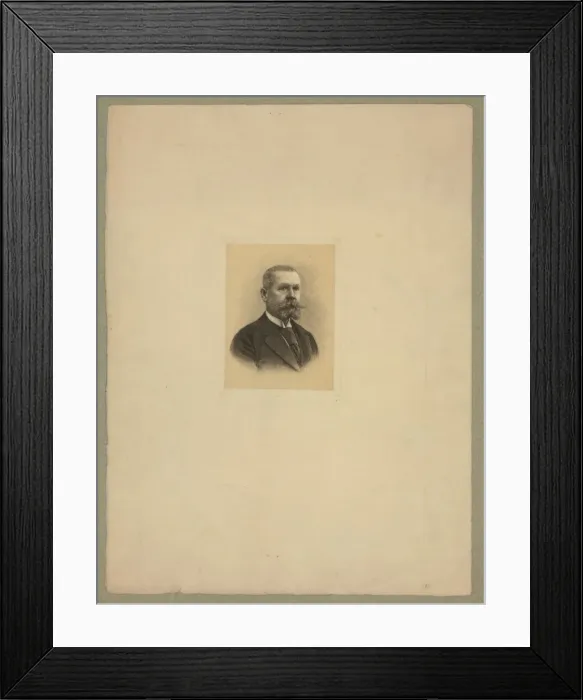 Framed Print : Gaston Tissandier, French balloonist, head-and-shoulders por Framed Print : Gaston Tissandier, French balloonist, head-and-shoulders por