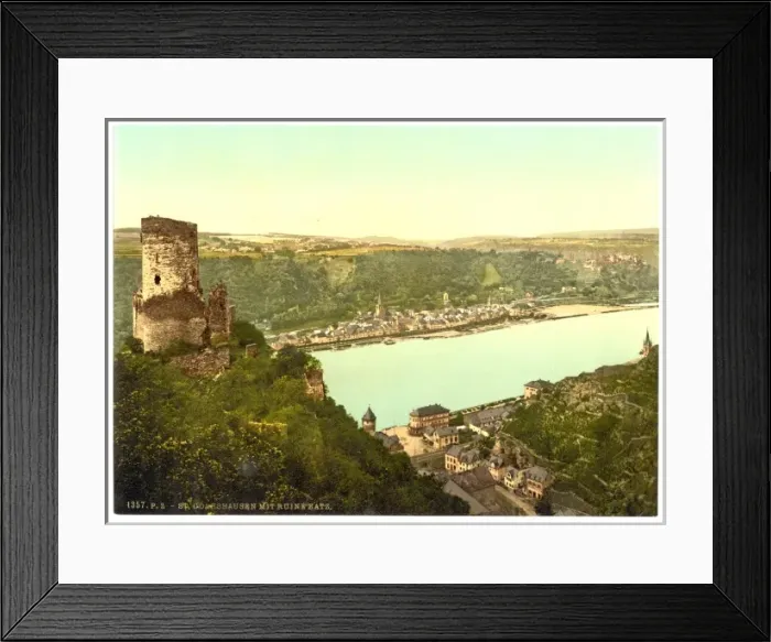 Framed Print : Katz Castle, Goarshausen (i. e. Sankt Goarshausen), the Rhin Framed Print : Katz Castle, Goarshausen (i. e. Sankt Goarshausen), the Rhin