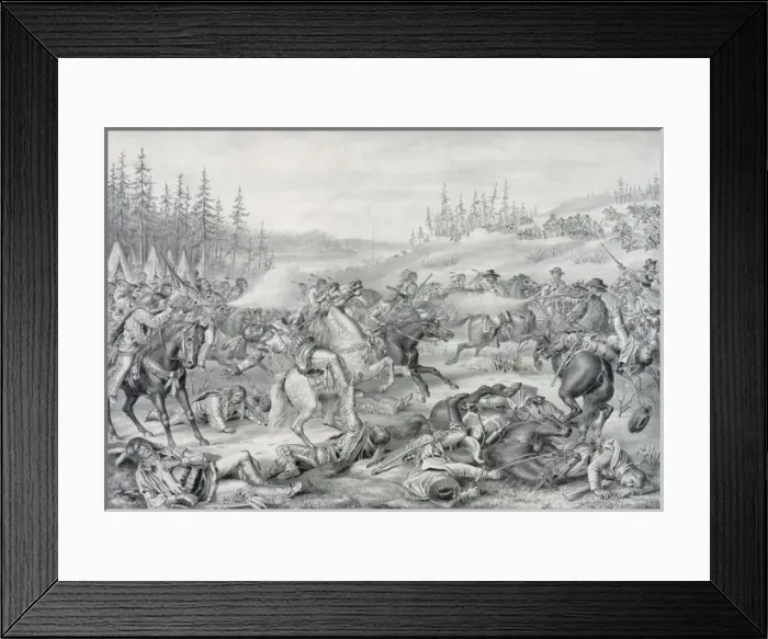 Framed Print : Capture & death of sitting bull Framed Print : Capture & death of sitting bull